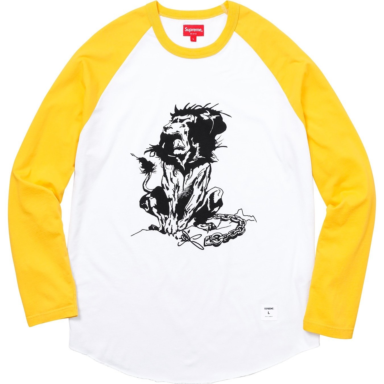Lion Raglan Baseball Top view 4